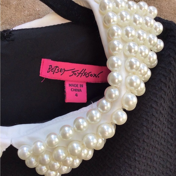 Betsey Johnson black dress size 4 - Picture 3 of 4